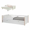 BUT Lit Gigogne 2x90x190 Cm KIARA Imitation Chêne Naturel Et Blanc magasin pas cher 7