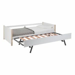 BUT Lit Gigogne 2x90x190 Cm KIARA Imitation Chêne Naturel Et Blanc magasin pas cher 13
