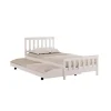 BUT Lit Gigogne 90×190 Cm PIYOU Blanc Avec Sommier magasin 14