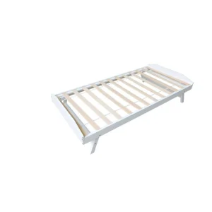 BUT Lit Gigogne 90×190 Cm PIYOU Blanc Avec Sommier magasin 15