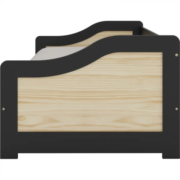 BUT Lit Gigogne 90×200 Cm BINGO Pin Et Noir En Bois Massif mode 4