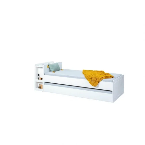 magasins pour BUT Lit Gigogne 90×200 Cm + Bureau MALO Blanc 5