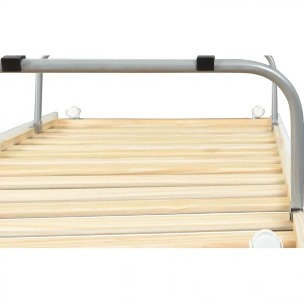 l'unique style Ac-Deco Lit Gigogne 90×200 Cm VINDAS En Bois Massif Blanc 4