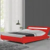 guranteed de qualité Meubler Design Lit Led Design Julio – Rouge – 140×190 17