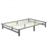 HomeStyle4U Lit Palette 140×200 Cm Gris dernière tendance 17