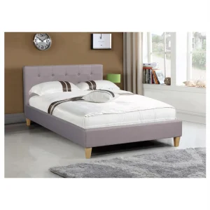 Satisfait ou Remboursé IDIMEX Lit Simple LILLE, 120 X 190 Cm, Capitonné Avec Sommier, Revêtement E… 9