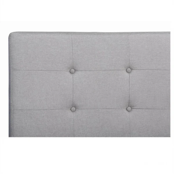 Satisfait ou Remboursé IDIMEX Lit Simple LILLE, 120 X 190 Cm, Capitonné Avec Sommier, Revêtement E… 6
