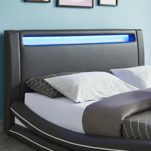 Baita Lit SOLAR LED Gris Et Blanc 160x200cm achat 13