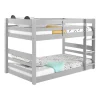 Livraison Standard/Rapide BUT Lits Superposés 2x90x190 Cm BLOOM Gris 19