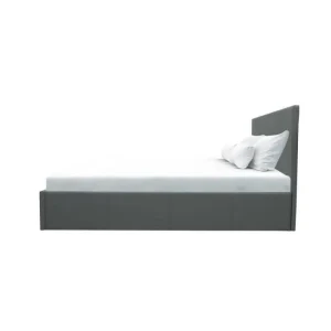 Livraison rapide CSTORE MARTIN – Lit Adulte 140×190 Cm + Coffre De Rangement – Simili Gris – S… 13