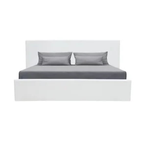 CSTORE MARTIN – Lit Adulte + Coffre De Rangement – Simili Blanc – Sommier Inc… économies garanties 9