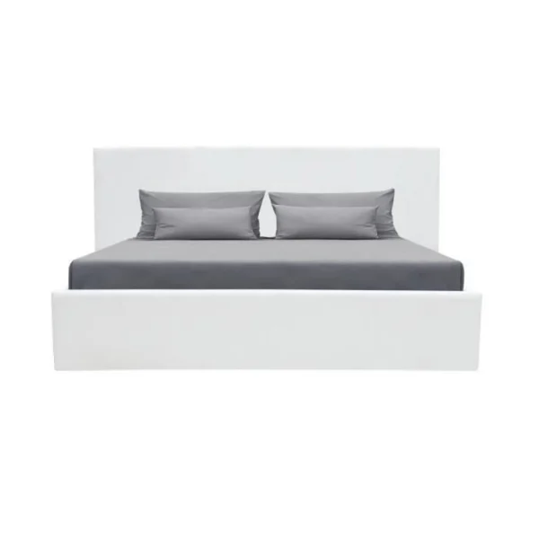 CSTORE MARTIN – Lit Adulte + Coffre De Rangement – Simili Blanc – Sommier Inc… économies garanties 3