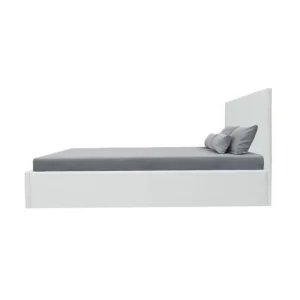 CSTORE MARTIN – Lit Adulte + Coffre De Rangement – Simili Blanc – Sommier Inc… économies garanties 13