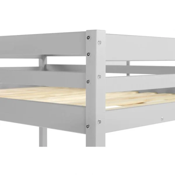 BUT Mezzanine 140×190 Cm BLOOM Gris boutique en ligne 5