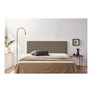 vente pas cher MOONIA-TÊTE DE LIT TAPISSÉE ALMA AQUALINE 220 X 50 X 5 Cm 8