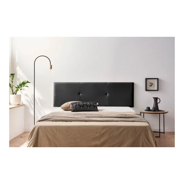 MOONIA-TÊTE DE LIT TAPISSÉE ALMA SIMILI CUIR 145 X 50 X 5 Cm achat pas cher 3