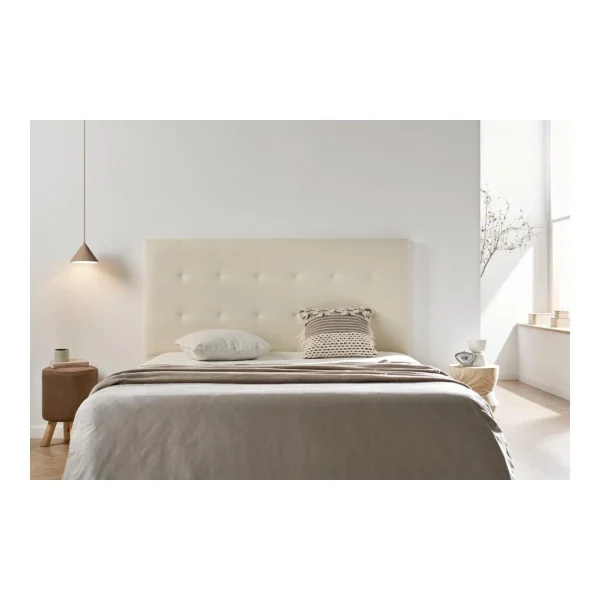 pas cher MOONIA-TÊTE DE LIT TAPISSÉE ASTORIA SIMILI CUIR 100 X 120 X 8 Cm 3