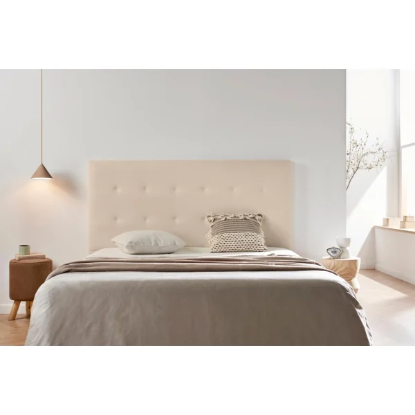 marque pas cher MOONIA-TÊTE DE LIT TAPISSÉE ASTORIA SIMILI CUIR 115 X 120 X 8 Cm 3