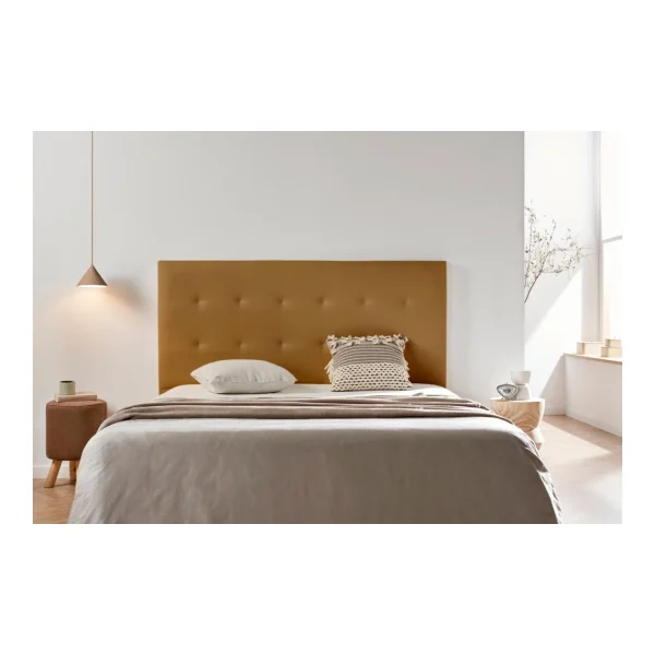 MOONIA-TÊTE DE LIT TAPISSÉE ASTORIA SIMILI CUIR 145 X 120 X 8 Cm Retour Facile et Gratuit 3