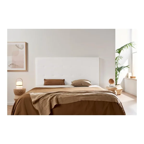 qualité d’originales MOONIA-TÊTE DE LIT TAPISSÉE ATENEA SIMILI CUIR 160 X 120 X 8 Cm 3