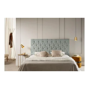 marques de renommée MOONIA-TÊTE DE LIT TAPISSÉE CAPRI AQUALINE 115 X 120 X 12 Cm 8