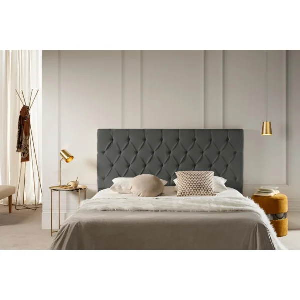 MOONIA-TÊTE DE LIT TAPISSÉE CAPRI AQUALINE 145 X 120 X 12 Cm soldes en ligne 3