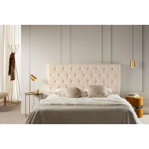en france MOONIA-TÊTE DE LIT TAPISSÉE CAPRI SIMILI CUIR 115 X 120 X 12 Cm 8