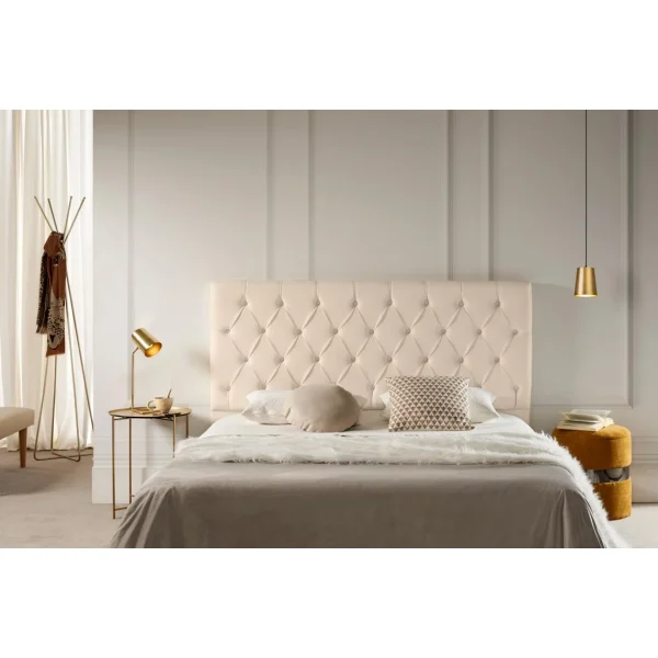 en france MOONIA-TÊTE DE LIT TAPISSÉE CAPRI SIMILI CUIR 115 X 120 X 12 Cm 3