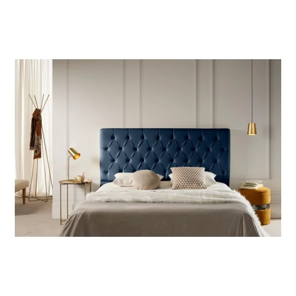 Nouveau MOONIA-TÊTE DE LIT TAPISSÉE CAPRI SIMILI CUIR 115 X 120 X 12 Cm 3