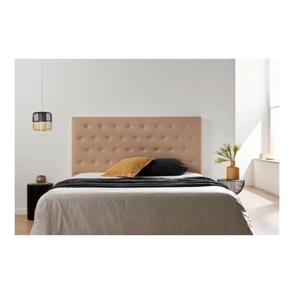 meilleure qualité MOONIA-TÊTE DE LIT TAPISSÉE FERRARA SIMILI CUIR 130 X 120 X 8 Cm 3