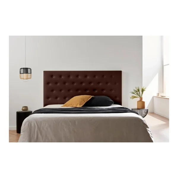 MOONIA-TÊTE DE LIT TAPISSÉE FERRARA SIMILI CUIR 145 X 120 X 8 Cm Les achats en ligne 3