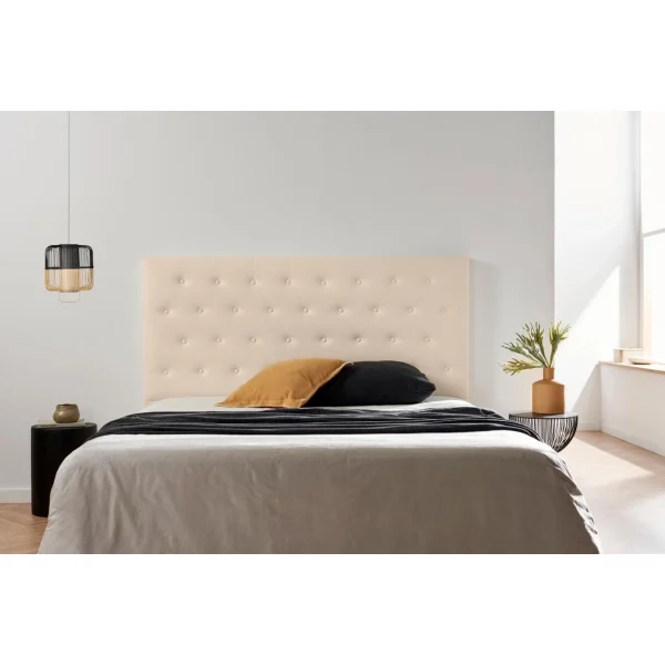vente en ligne pas cher MOONIA-TÊTE DE LIT TAPISSÉE FERRARA SIMILI CUIR 145 X 120 X 8 Cm 3