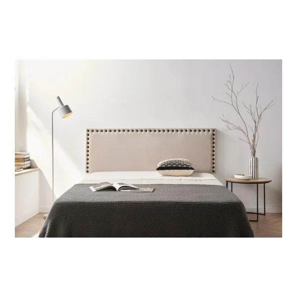 acheter en ligne MOONIA-TÊTE DE LIT TAPISSÉE MODENA AQUALINE 90 X 55 X 8 Cm 3