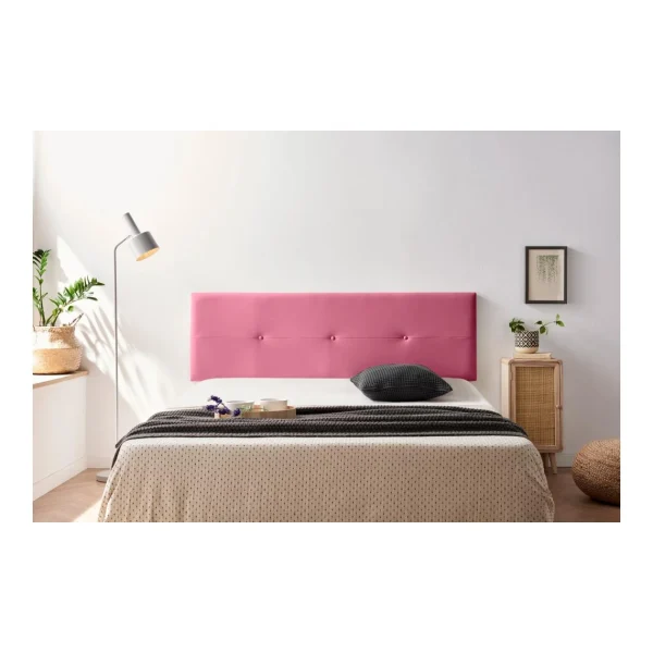 MOONIA-TÊTE DE LIT TAPISSÉE NAPOLI SIMILI CUIR 90 X 50 X 5 Cm boutiqued pas cher 3