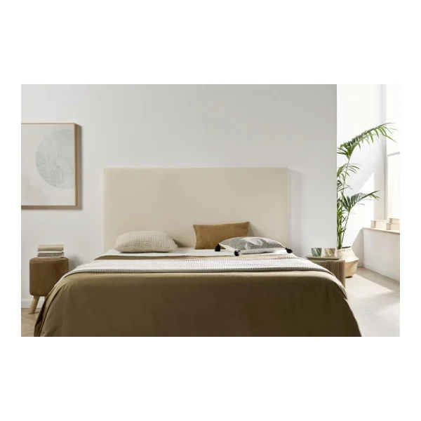 MOONIA-TÊTE DE LIT TAPISSÉE NEUS SIMILI CUIR 160 X 120 X 5 Cm mode pas cher 3