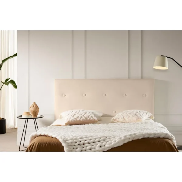 MOONIA-TÊTE DE LIT TAPISSÉE VENICE SIMILI CUIR 145 X 115 X 12 Cm en ligne officielle 3