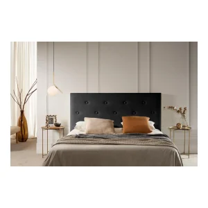 MOONIA-TÊTE DE LIT TAPISSÉE VICTORIA SIMILI CUIR 100 X 115 X 12 Cm boutiqued pas cher 8