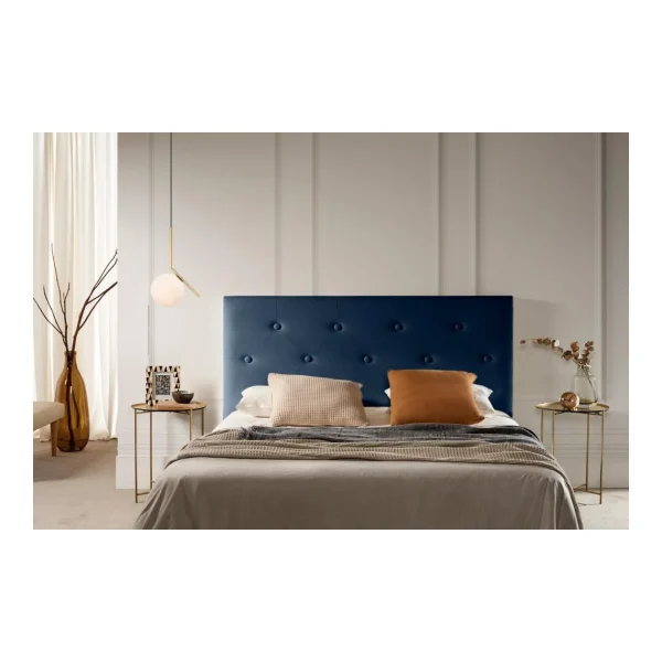 SOLDES TOUT À MOONIA-TÊTE DE LIT TAPISSÉE VICTORIA SIMILI CUIR 115 X 115 X 12 Cm 3