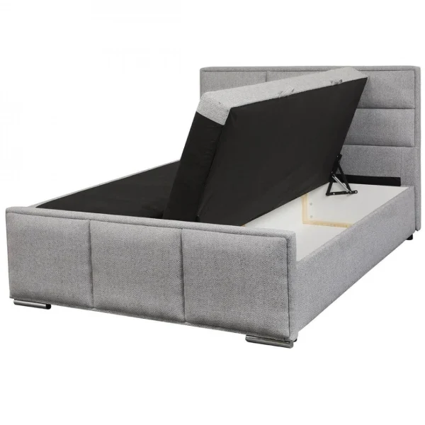 magasin en ligne Altobuy MYLIS – Lit-Coffre Boxspring 160x200cm Eco Tissu Gris 3