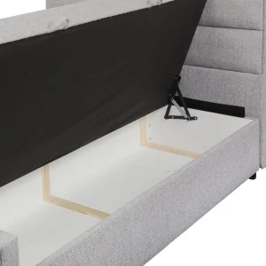 magasin en ligne Altobuy MYLIS – Lit-Coffre Boxspring 160x200cm Eco Tissu Gris 11