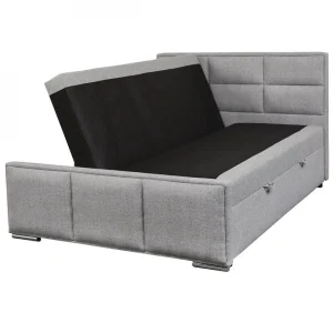 magasin en ligne Altobuy MYLIS – Lit-Coffre Boxspring 160x200cm Eco Tissu Gris 13