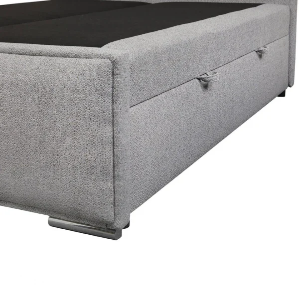 magasin en ligne Altobuy MYLIS – Lit-Coffre Boxspring 160x200cm Eco Tissu Gris 6