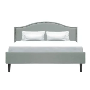 CSTORE NAILHEADS – Lit Adulte Classique – Tissu Gris Clair – Tête De Lit Clo… styles dernier cri 11