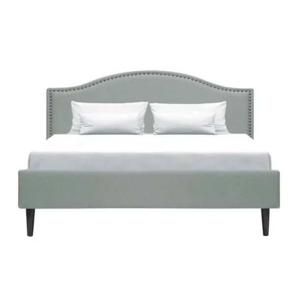 CSTORE NAILHEADS – Lit Adulte Classique – Tissu Gris Clair – Tête De Lit Clo… styles dernier cri 4