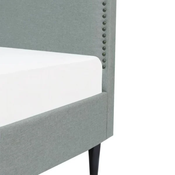CSTORE NAILHEADS – Lit Adulte Classique – Tissu Gris Clair – Tête De Lit Clo… styles dernier cri 6