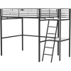 CSTORE OXFORD – Lit Mezzanine Avec Bureau En Métal époxy Noir Sommier Inc… commentaire favorable 11