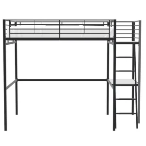 CSTORE OXFORD – Lit Mezzanine Avec Bureau En Métal époxy Noir Sommier Inc… commentaire favorable 9