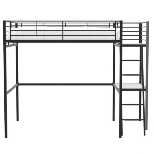 CSTORE OXFORD – Lit Mezzanine Avec Bureau En Métal époxy Noir Sommier Inc… commentaire favorable 3