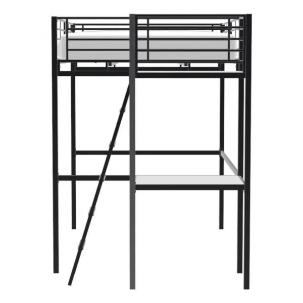 CSTORE OXFORD – Lit Mezzanine Avec Bureau En Métal époxy Noir Sommier Inc… commentaire favorable 4
