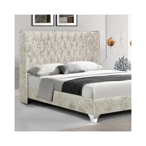 REMISE allant Meubler Design Lit Capitonné Grand Tête De Lit Focuse – Beige – 140×190 8